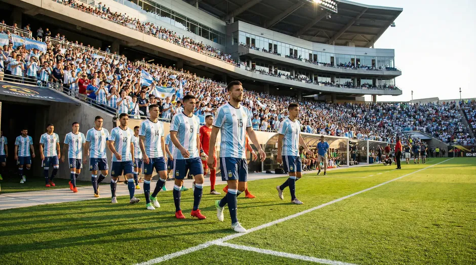 Argentina som forsvarende VM-mester med Lionel Messi ved VM 2026